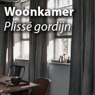 Plissegordijnen voor woonkamers