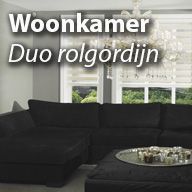 duo rolgordijnen voor de woonkamer