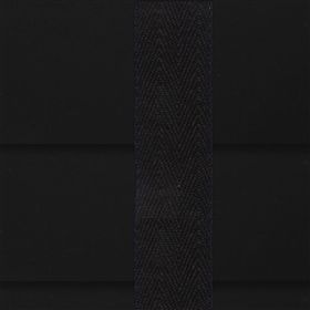 Houten jaloezie 50mm zwart met ladderband zwart