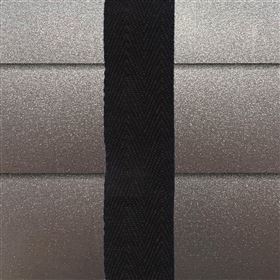 Aluminium jaloezie 50mm aluminium met ladderband zwart