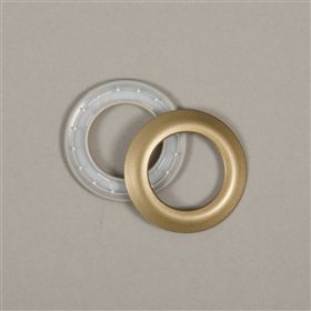 Zeilring+kunststof+40mm+donkergoud