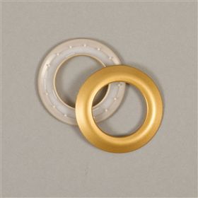 Zeilring+kunststof+40mm+goud