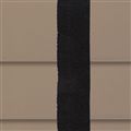Houten jaloezie 50mm grijsbruin met ladderband zwart